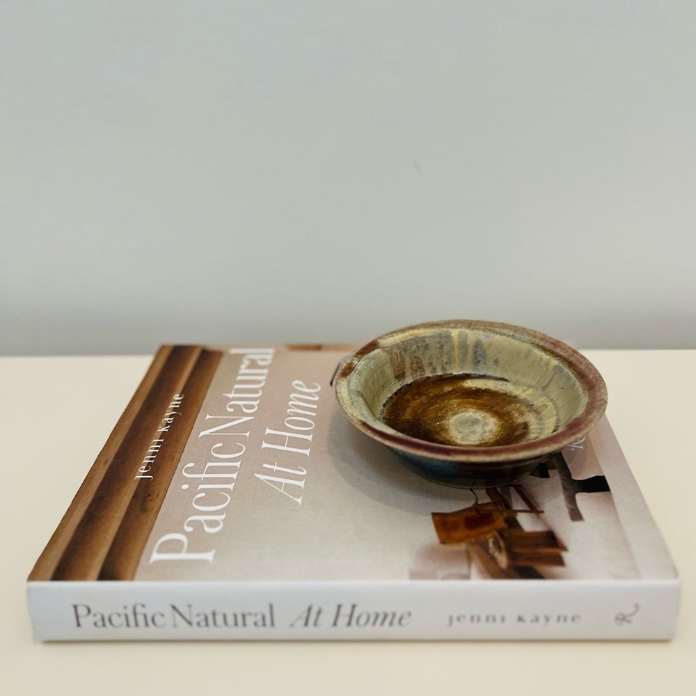 GORGEOUS HANDMADE STUDIO POTTERY BOWL NEUTRAL STUNNING COLORS MID-CENTURY STYLE - Picture 4 of 8